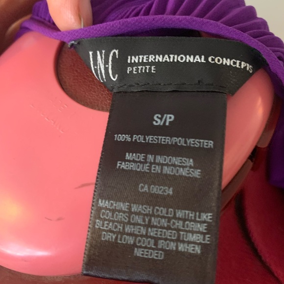 INC INTERNATIONAL CONCEPTS COLD SHOULDER BLOUSE - Picture 8 of 9